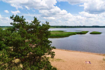 Letnie wakacje nad Zalewem Siemianówka na Podlasiu, Polska