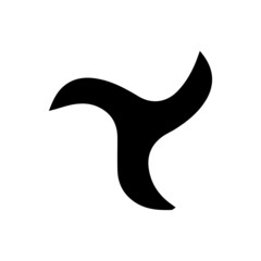 vector illustration icon of Shuriken Blade Glyph