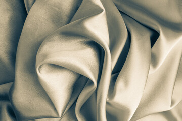 Natural Yellow toned Silk Textile Background