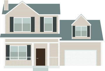 American Style Traditional House