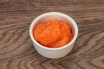 Cod fish roe in the bowl