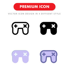 gamepad icon pack isolated on white background. for your web site design, logo, app, UI. Vector graphics illustration and editable stroke. EPS 10.