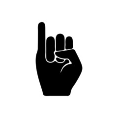 vector illustration icon of Finger Glyph