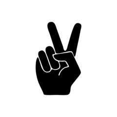 vector illustration icon of Finger Glyph