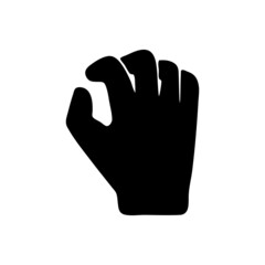 vector illustration icon of Finger Glyph