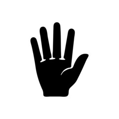 vector illustration icon of Finger Glyph