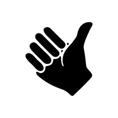 vector illustration icon of Finger Glyph