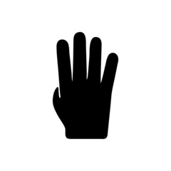 vector illustration icon of Finger Glyph