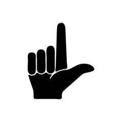 Obraz premium vector illustration icon of Finger Glyph