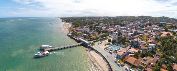 Imagem Panor&acirc;mica de Mar Grande, municipio de Vera Cruz, Ilha de Itaparica, Bahia