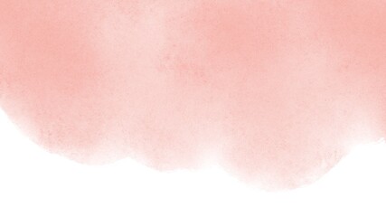 Coral peach with white stains rectangle horizontal background. Textural watercolor digital art. Print for wallpaper, cover, stationery, social media post, postcard, wedding