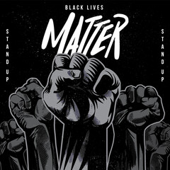 Black Lives Matter Raised Fist Illustration