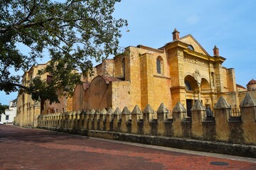 Fototapeta premium Santo Domingo Mother Church, Dominican Republic. Beautiful old church