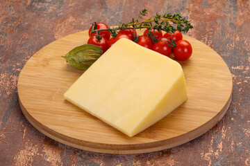 Hard parmesan cheese piece