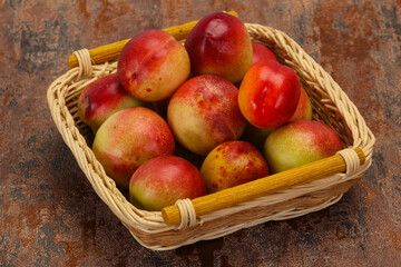 Sweet tasty fresh ripe apricots