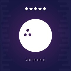 bowling ball vector icon