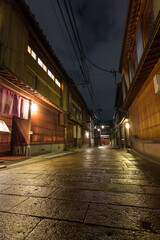 Naklejka na ściany i meble Higashi Chaya district in Kanazawa (Japan)
