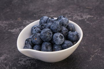 Sweet fresh juicy blueberries heap