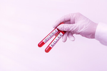 Word writing text Invisible Killer. Business photo showcasing presence into the air of a substance...