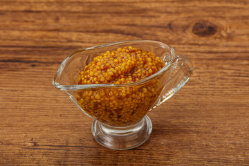 Dijon mustard sauce with seeds