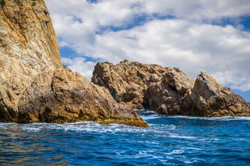 beautiful spanish coastline in costa brava