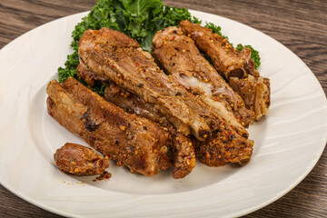 Stewed pork ribs with spices