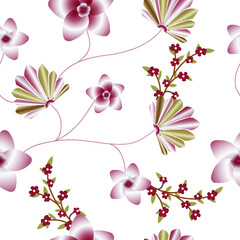 Fototapeta premium floral background with flowers