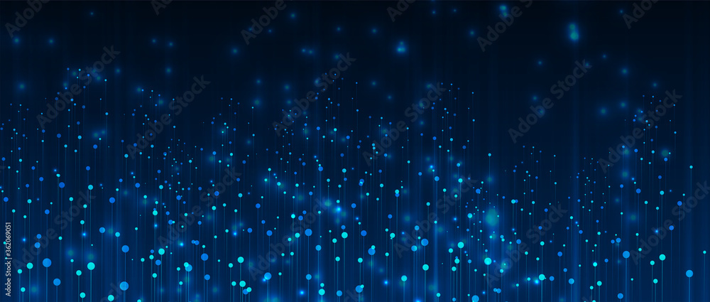 Poster Technology data background, idea of global business solution