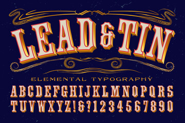An Antique or Old West Style Alphabet; This Font Has a Vintage Carnival or Steampunk Vibe