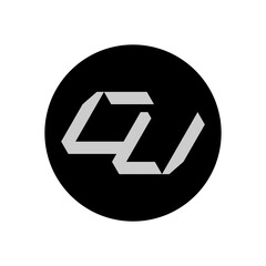 AW Letter Logo Design With Simple style