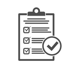 Compliance inspection approved vector icon. In compliance - icon set that shows company passed inspection
