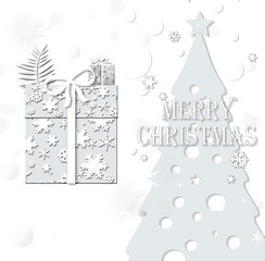 New Year and Christmas luxury card