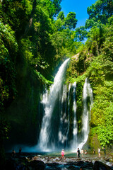 Large Waterfall in the Sun