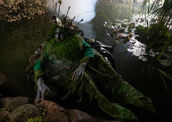Fantastic image of Poseidon. Fine Art Fairy Tale Photography.