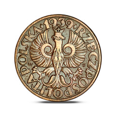 Fototapeta premium 5 grosze coin1939