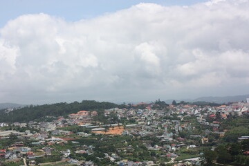 aerial view of the city