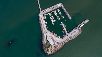 Fenit Harbour and Marina on the west coast of Ireland
