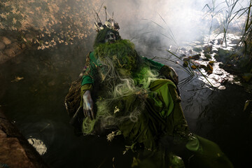 Fantastic image of Poseidon. Fine Art Fairy Tale Photography.