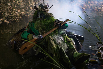 Fantastic image of Poseidon. Fine Art Fairy Tale Photography.