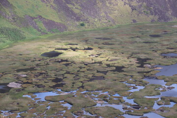 Lac du volcan Rano Kau à l'île de Pâques