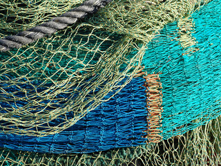 fishing nets and ropes
