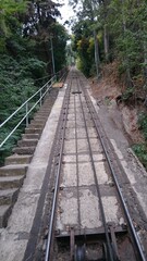 Fototapeta na wymiar Funicular in Chile - Santiago