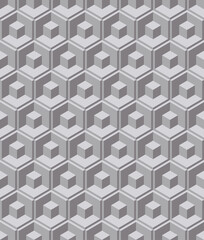 Abstract geometric hexagon line seamless pattern background