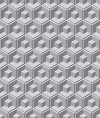 Abstract geometric hexagon line seamless pattern background
