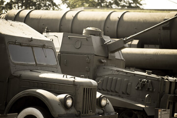 The Soviet Union heavy military vehicles from the period of World War II