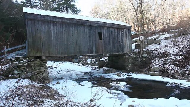 Copeland Covered Bridge in New York state, United States