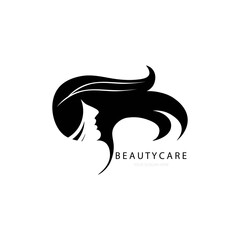 beauty care illustration logo vector design