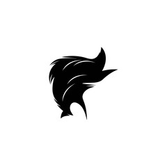 man hairstyle illustration logo vector design