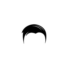man hairstyle illustration logo vector design