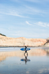 Surfer on the beach 